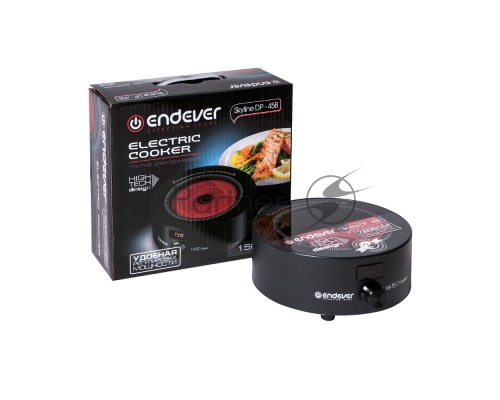 Электрическая плитка Endever Skyline DP-45B, макс. мощ. 1500 Вт,  LED-дисплей