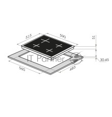 Газовая панель Maunfeld EGHS.64.43CS/G