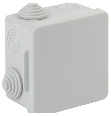 ЭРА Б0037443 Коробка распаячн. открытой установки КОР 80х80х50мм с гермовводами 7 вх. IP54