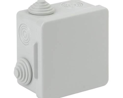 [EKF Коробки установочные и распаячные] ЭРА Б0037443 Коробка распаячн. открытой установки КОР 80х80х50мм с гермовводами 7 вх. IP54