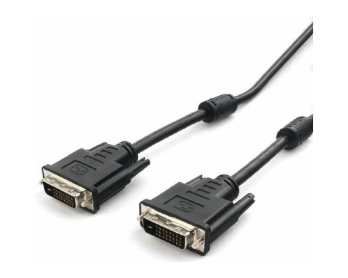 [кабели] Cablexpert DVI-D, dual link, 25M/25M, 10м, CCS, черный CC-DVI2L-BK-10M