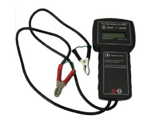 [Скат ] БАСТИОН Skat -T-auto  тестер контроля емкости АКБ, 12В, емкость АКБ 1,2-200Ач, экран (254)
