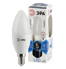 ЭРА Б0018872 Лампочка светодиодная STD LED B35-5W-840-E14 E14 / Е14 5 Вт свеча нейтральный белый свет 