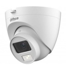 DAHUA DH-HAC-HDW1500CLQP-IL-A-0280B-S2 Уличная турельная HDCVI-видеокамера с интеллектуальной двойной подсветкой 5Мп, объектив 2.8мм, ИК 20м, LED 20м, IP67, корпус: пластик, быстрый монтаж