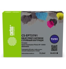 Картридж струйный Cactus CS-EPT3791 378XL черный для Epson Expression Photo XP-8500/XP-8505/XP-8600