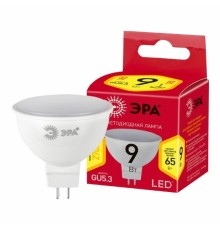 ЭРА Б0054239 Лампочка светодиодная RED LINE LED MR16-9W-827-GU5.3 R 9 Вт софит теплый белый свет  