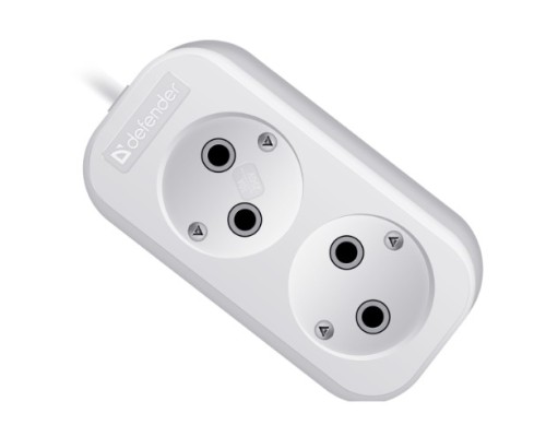 [Сетевые фильтры] Defender Удлинитель B220 10 А, 2 м [99270], без заземления