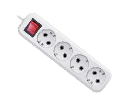 [Сетевые фильтры] Defender Удлинитель L340 16 А, 3 м  [99362] выключатель, с заземлением