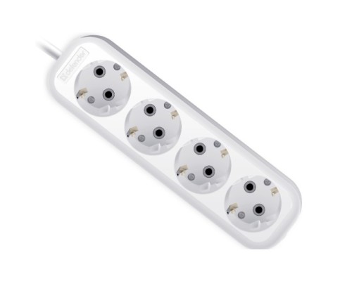 [Сетевые фильтры] Defender Удлинитель R340 16 А, 2 м  [99375], с заземлением