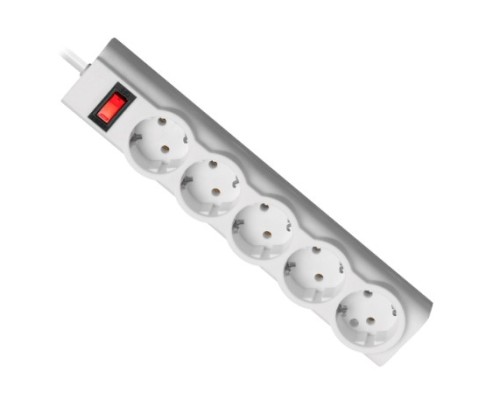 [Сетевые фильтры] Defender Фильтр ILS 351 1,8 м, 5 розеток, белый [99351]