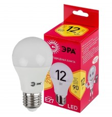 Эра Б0050197 Лампочка светодиодная RED LINE LED A60-12W-827-E27 R Е27 / E27 12Вт груша теплый белый свет