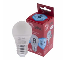 ЭРА Б0049645 Лампочка светодиодная RED LINE LED P45-8W-840-E27 R E27 / Е27 8Вт шар нейтральный белый свет
