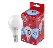 ЭРА Б0050233 Лампочка светодиодная RED LINE LED P45-10W-840-E14 R Е14 / E14 10Вт шар нейтральный белый свет
