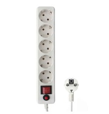Гарнизон Сетевой фильтр EHLW-1 10А 1.8м 5 розеток белый (21214)