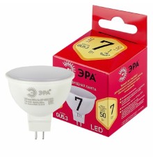ЭРА Б0050231 Лампочка светодиодная RED LINE LED MR16-7W-827-GU5.3 R GU5.3 7 Вт софит теплый белый свет