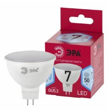 ЭРА Б0050690 Лампочка светодиодная RED LINE LED MR16-7W-840-GU5.3 R GU5.3 7 Вт софит нейтральный белый свет