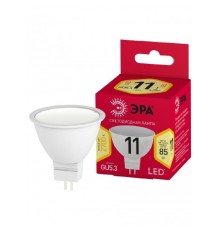 Эра Б0056064 Лампочка светодиодная RED LINE LED MR16-11W-827-GU5.3 R GU5.3 11 Вт софит теплый белый свет