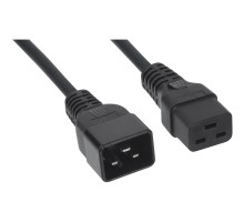 CABEUS PC-IEC19-IEC20-3M КАБЕЛЬ ПИТАНИЯ IEC 320 C19 - IEC 320 C20 (3X1.5), 16A, ПРЯМАЯ ВИЛКА, 3М