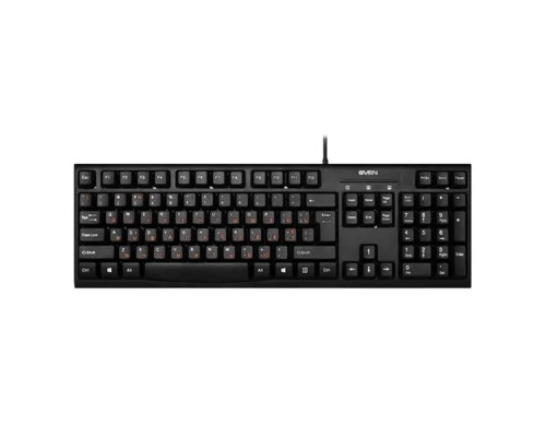 [Клавиатура] Клавиатура SVEN KB-S300 чёрная (104кл.)