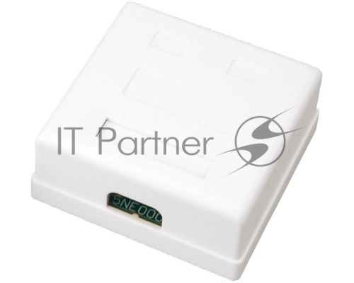 Розетка компьютерная 2-м ОП RJ45 CAT.5E бел. Rexant 03-0151