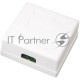 Розетка компьютерная 2-м ОП RJ45 CAT.5E бел. Rexant 03-0151