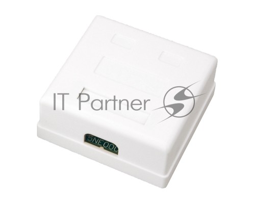 Розетка компьютерная 2-м ОП RJ45 CAT.5E бел. Rexant 03-0151