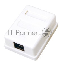 Розетка компьютерная 1-м ОП RJ45 CAT 5E бел. REXANT 03-0121