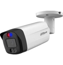 DAHUA DH-HAC-ME1509THP-A-PV-0360B-S2 Уличная цилиндрическая HDCVI-видеокамера Full-color Starlight с активным сдерживанием 5Мп, объектив 3.6мм, ИК 40м, LED 40м, IP67, корпус: металл, пластик