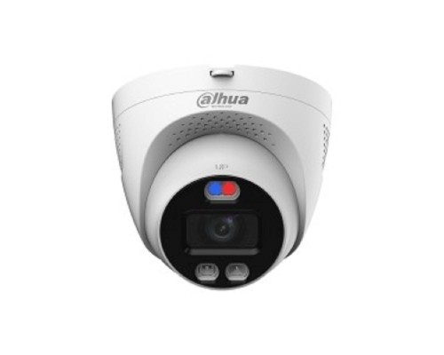 [Видеонаблюдение] DAHUA DH-HAC-ME1509TQP-A-PV-0280B-S2 Уличная турельная HDCVI-видеокамера Full-color Starlight с активным сдерживанием 5Мп, объектив 2.8мм, ИК 40м, LED 40м, IP67, корпус: металл, пластик