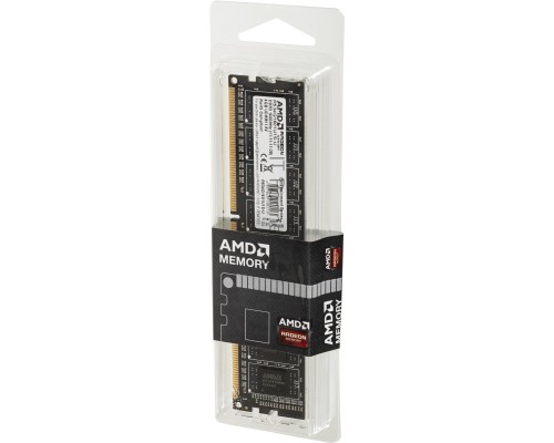 Оперативная память AMD 4GB DDR3 1600MHz DIMM R3 Value Series Black R534G1601U1S-U Non-ECC, CL11, 1.5V, Retail