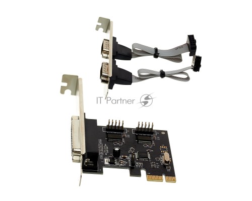 Контроллер Exegate EXE-303 PCI-E, 2*COM port + 1*LPT (OEM) EX281226RUS