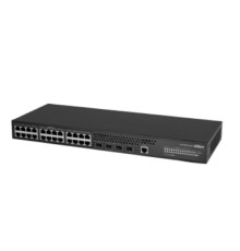 DAHUA DH-AS4300-24GT4GF 28-портовый управляемый коммутатор, уровень L2+, 24xRJ45 1Gb, 4xSFP 1Gb, коммутация 56 Гбит/с, MAC-таблица 8К