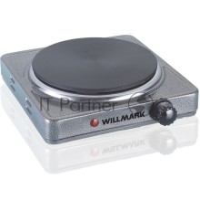 Электрическая плитка Willmark НS-115G (1 чугун конф.*155 mm, 1500Вт, корпус из нерж, серый)