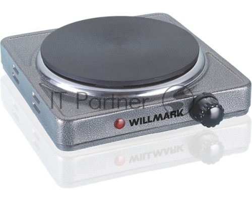 Электрическая плитка Willmark НS-115G (1 чугун конф.*155 mm, 1500Вт, корпус из нерж, серый)