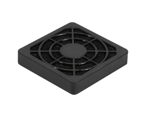 [Вентиляторы] Exegate EX295250RUS Решетка для вентилятора с фильтром 40х40 ExeGate EG-040PSFB (40x40 мм, пластиковая, квадратная, с пылевым фильтром, черная)