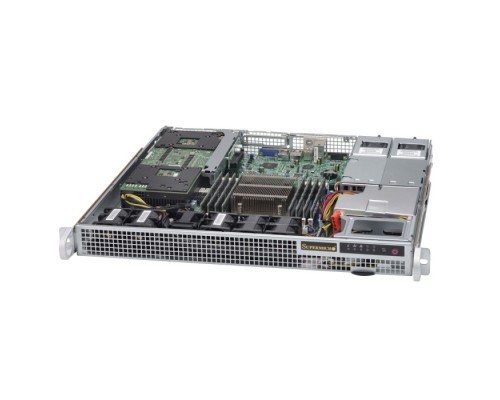 [Корпус] Supermicro CSE-514-R407W 1U, Support WIO MB, max MB size 12.3