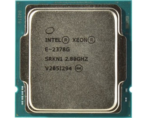 [Процессор] Процессор/ APU LGA1200 Intel Xeon E-2378G (Rocket Lake, 8C/16T,2.8/5.1GHz, 16MB, 80W, UHD Graphics P750)