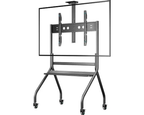 [Мобильные стойки ONKRON] ONKRON TS2080 чёрная стойка для телевизора с кронштейном 60