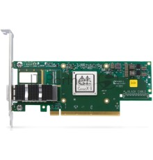 Адаптер Infiniband ConnectX®-6 VPI adapter card, 100Gb/s (HDR100, EDR IB and 100GbE), single-port QSFP56, PCIe3.0/4.0 x16, tall bracket