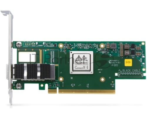 Адаптер Infiniband ConnectX®-6 VPI adapter card, 100Gb/s (HDR100, EDR IB and 100GbE), single-port QSFP56, PCIe3.0/4.0 x16, tall bracket