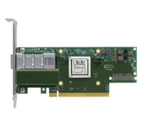 Адаптер Infiniband ConnectX®-6 VPI adapter card, 100Gb/s (HDR100, EDR IB and 100GbE), single-port QSFP56, PCIe3.0/4.0 x16, tall bracket