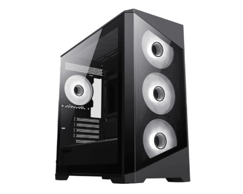 [Корпуса] GameMax Корпус Destroyer TGB без БП(mATX, Черн.,USB3.0, Зак.стек., 4*120мм. ARGB , пыл.фильтр)