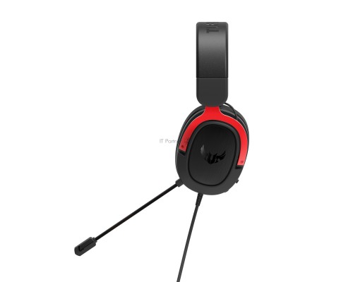 Игровые наушники ASUS TUF Gaming H3  чёрно-красные (7.1 виртуально, 50мм, неодимовые магниты, 32 Ом, 20~20000 Гц, микрофон, USB, PC, Mac, PS4, Nintendo Switch, Xbox One, 90YH02AR-B1UA00)