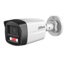 DAHUA DH-IPC-HFW1239TL1P-A-IL-0280B Уличная цилиндрическая IP-видеокамера SmartDualLight 2Мп; 1/2.8” CMOS; объектив 2.8мм; обнаружение людей, микрофон, ИК 30м, LED 20м, IP67, металл/пластик