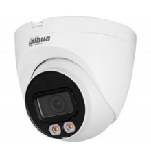 DAHUA DH-IPC-HDW2249TP-S-LED-0280B Уличная турельная IP-видеокамера FullColor 2Мп, 1/2.8” CMOS, объектив 2.8мм, видеоаналитика, микрофон, LED 30м, IP67, металл/пластик