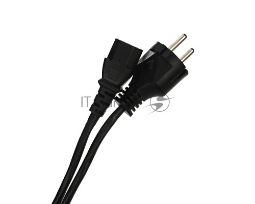 Кабель компьютер-розетка 220V EURO VDE 3G*1.0mm2 медь TELECOM TE021-CU 1,8м