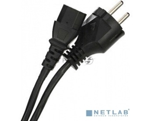 Кабель компьютер-розетка 220V EURO VDE 3G*1.0mm2 медь TELECOM TE021-CU 1,8м