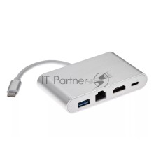 Кабель-адаптер USB3.1 Type-CM-->HDMI+USB3.0+RJ45+PD charging  VCOM <CU455> Кабель-адаптер USB3.1 Type-CM-->HDMI+USB3.0+RJ45+PD charging  VCOM <CU455>