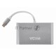Кабель-адаптер USB3.1 Type-CM-->HDMI+USB3.0+RJ45+PD charging  VCOM <CU455> Кабель-адаптер USB3.1 Type-CM-->HDMI+USB3.0+RJ45+PD charging  VCOM <CU455>