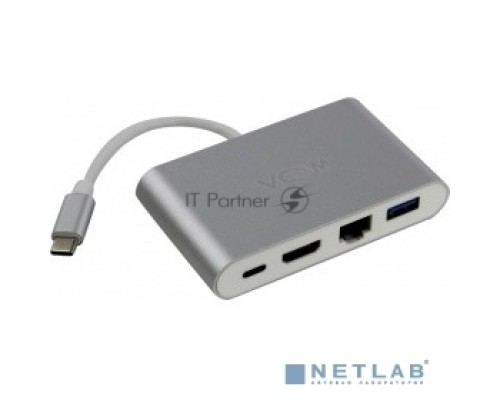 Кабель-адаптер USB3.1 Type-CM-->HDMI+USB3.0+RJ45+PD charging  VCOM <CU455> Кабель-адаптер USB3.1 Type-CM-->HDMI+USB3.0+RJ45+PD charging  VCOM <CU455>